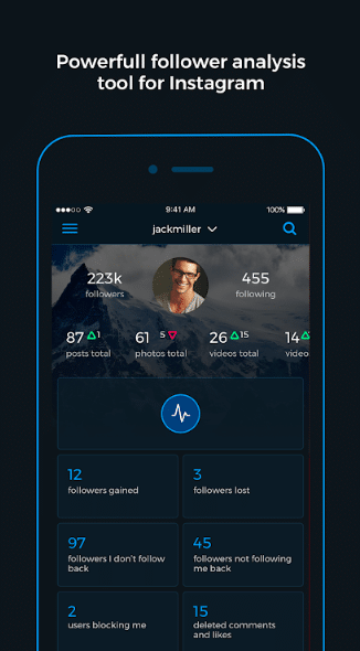 Reports + Followers Analytics For Instagram followers