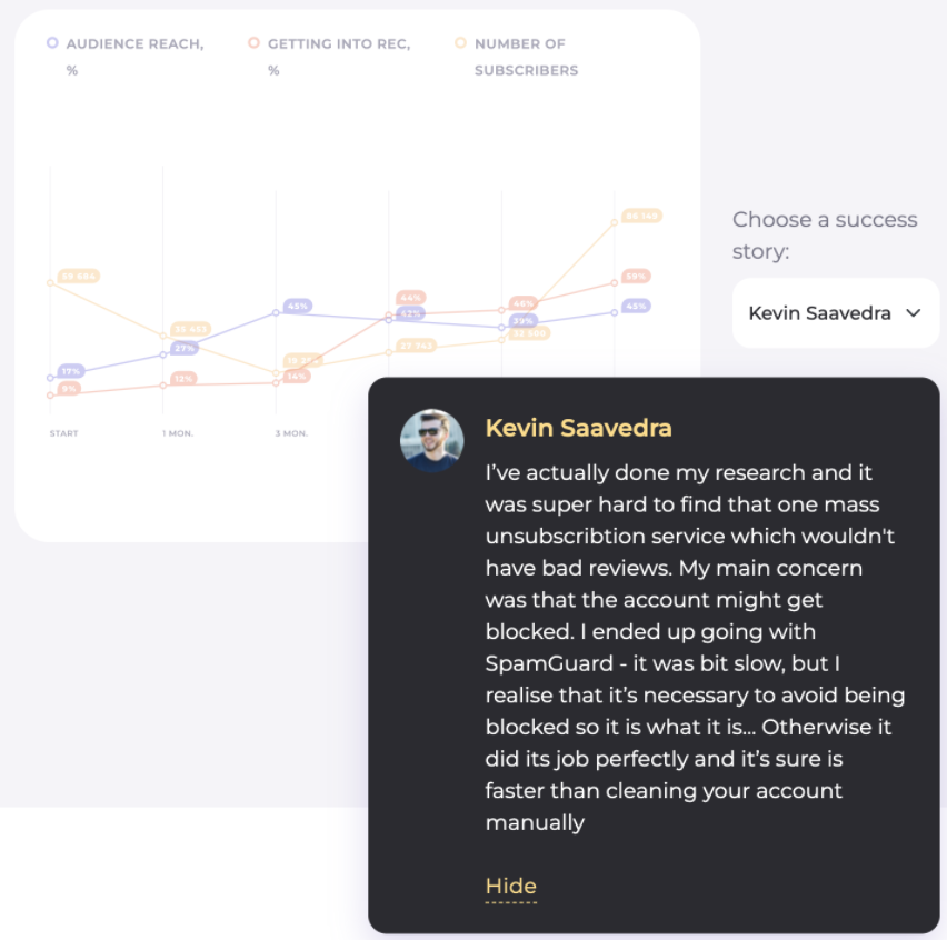 SpamGuard App Kevin Saavedra comment