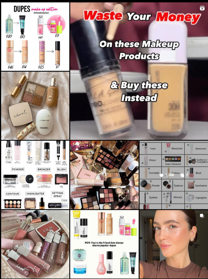 posts outside of your regular product shots