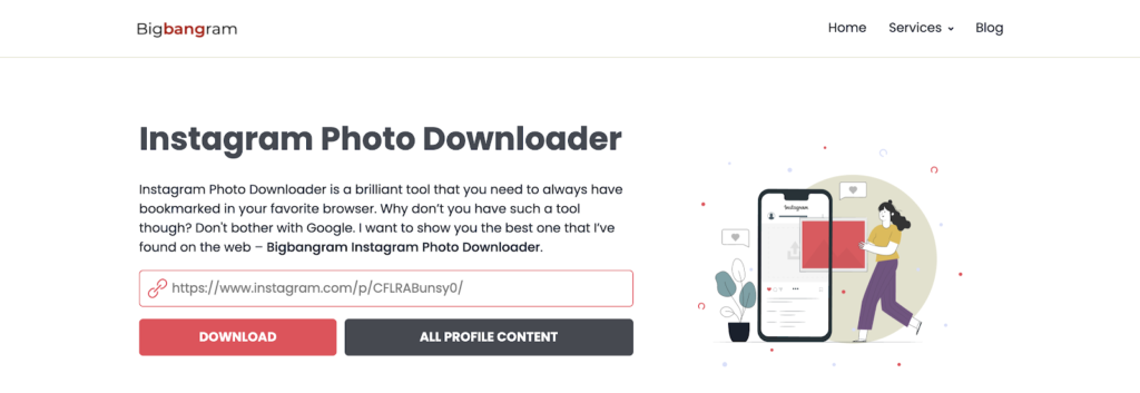 bigbanggram website for instagram photos