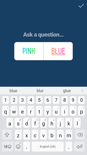 Creating Instagram poll