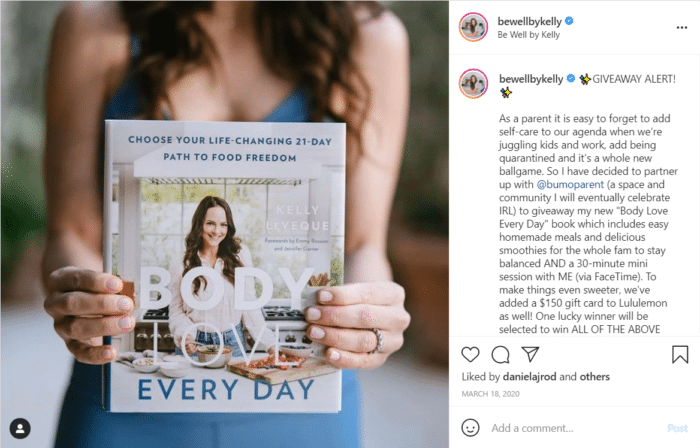 Follow and Tag Giveaway instagram post