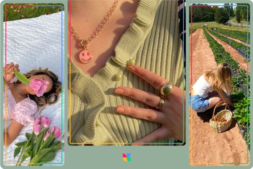 Details of cottagecore aesthetics on instagram