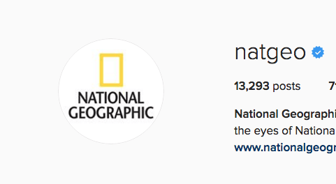 National Geographic Instagram icon