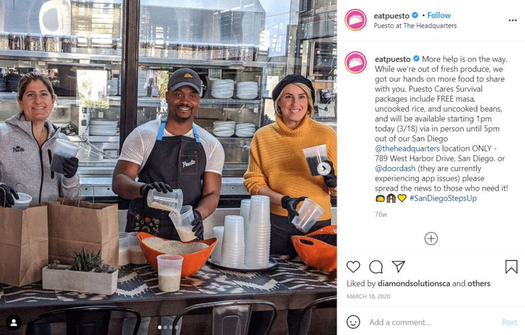 puesto coronavisvrus response