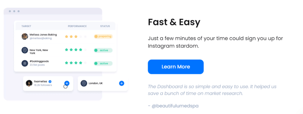 flock social homepage screenshot