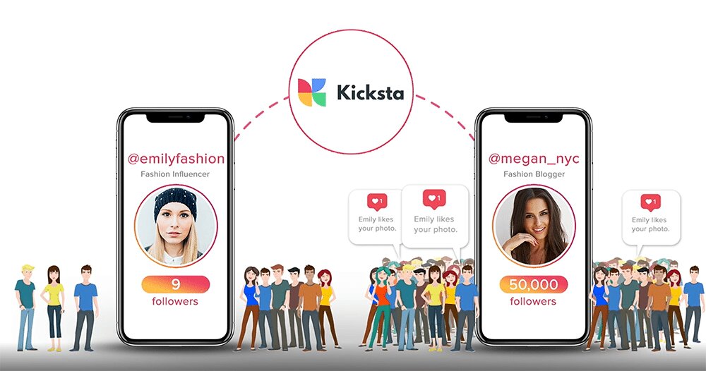 Increase followers with kicksta