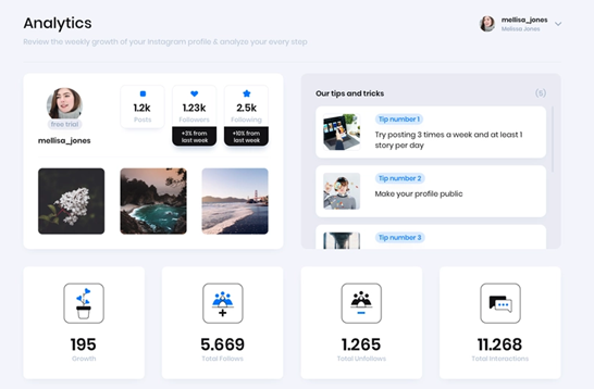 flock social reporting screenshot