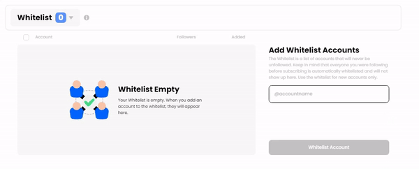 add whitelist accounts