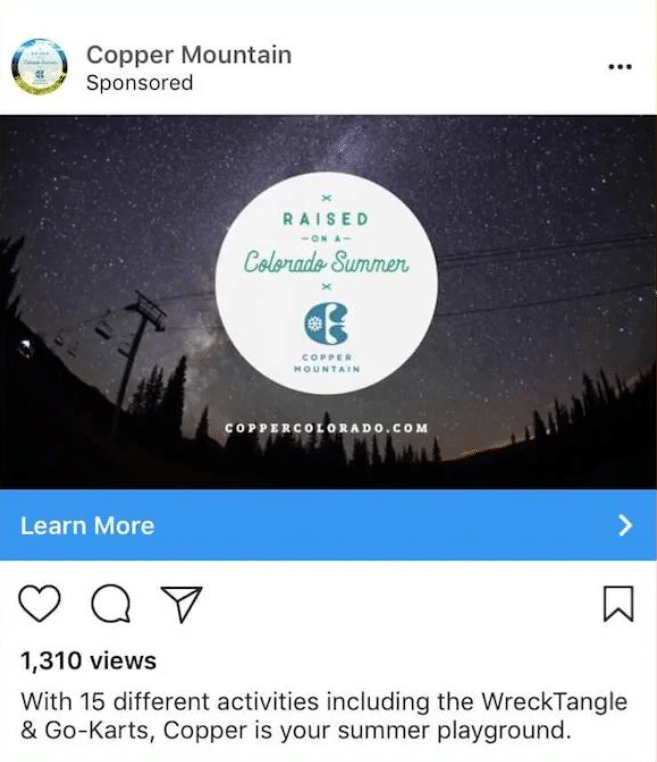 Sponsored single photo ads