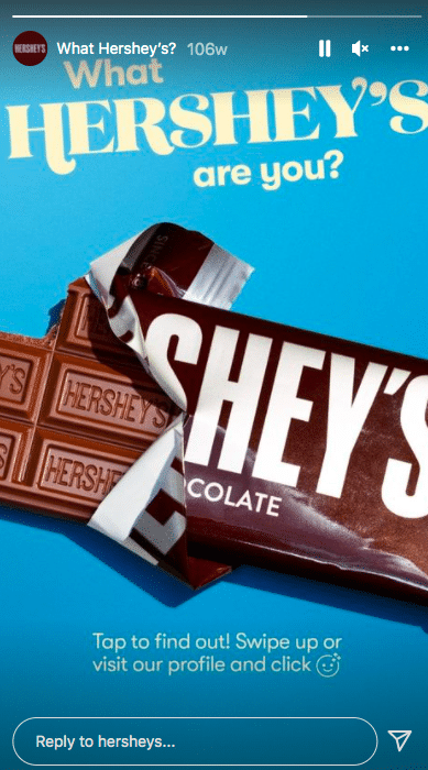 Hershey's quiz on stories