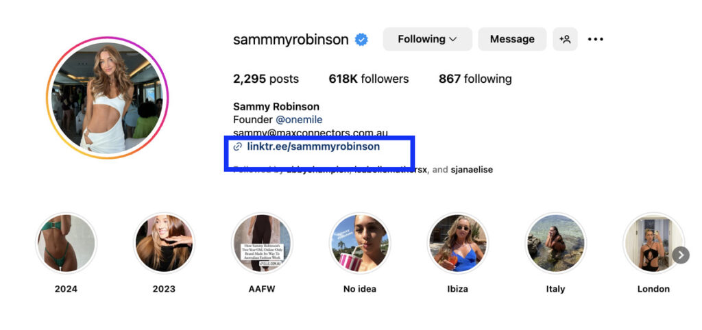 Instagram affiliate management