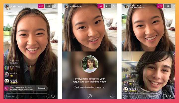 live video Instagram feature