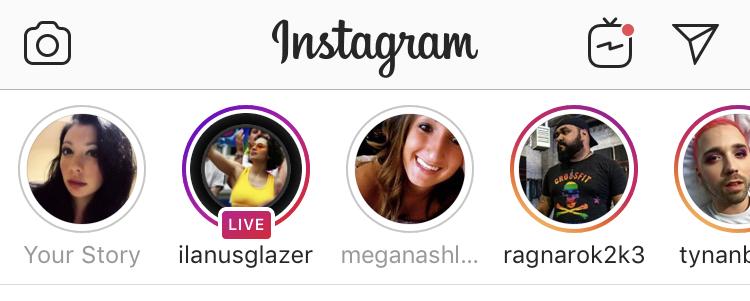 Instagram Live in the feed