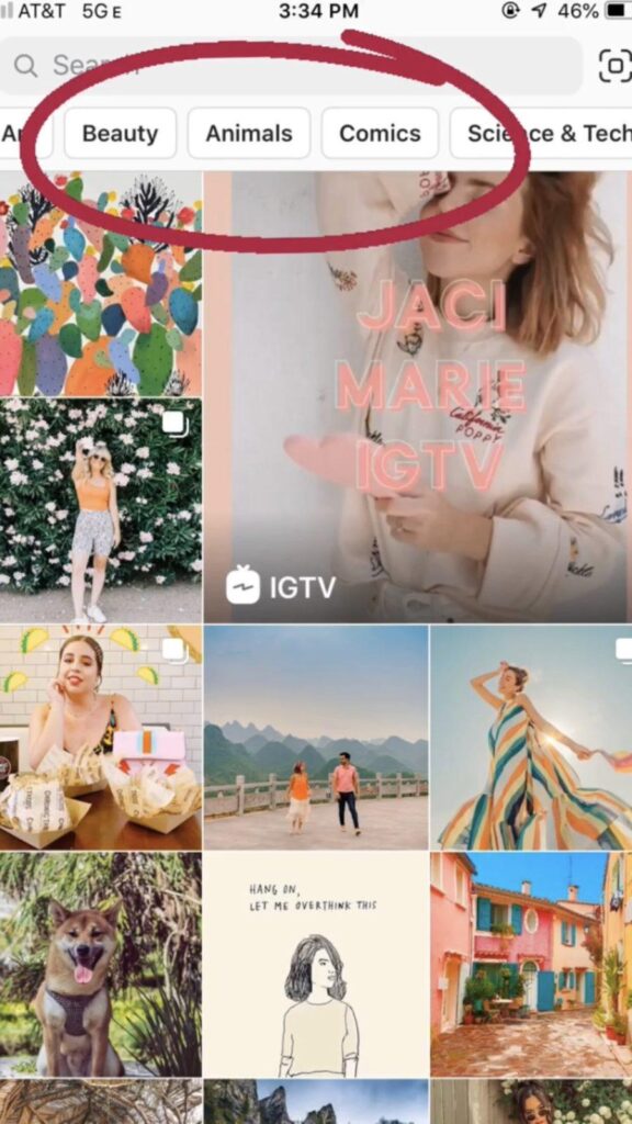 instagram explore page 