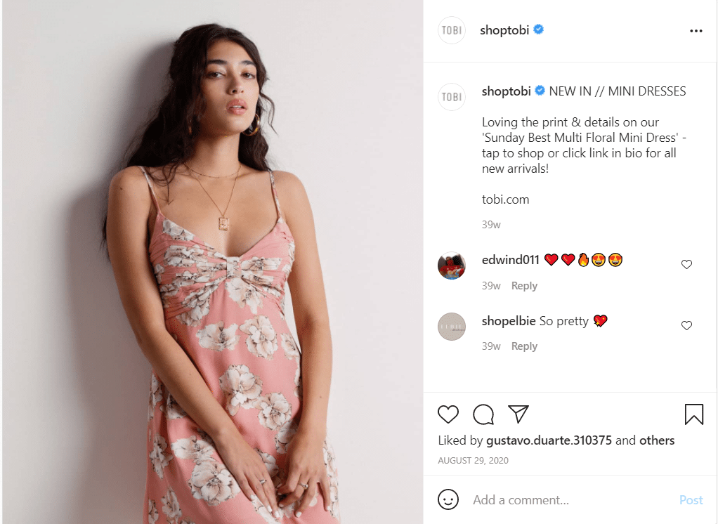 well-written, catchy caption