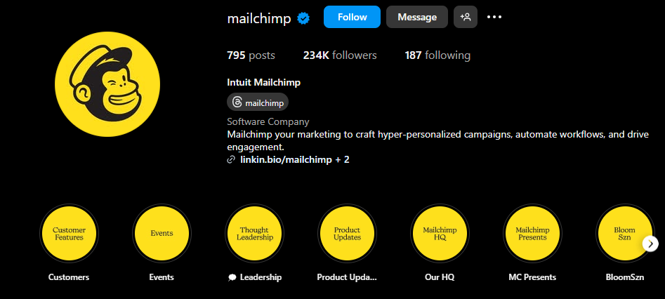 mailchimp instagram