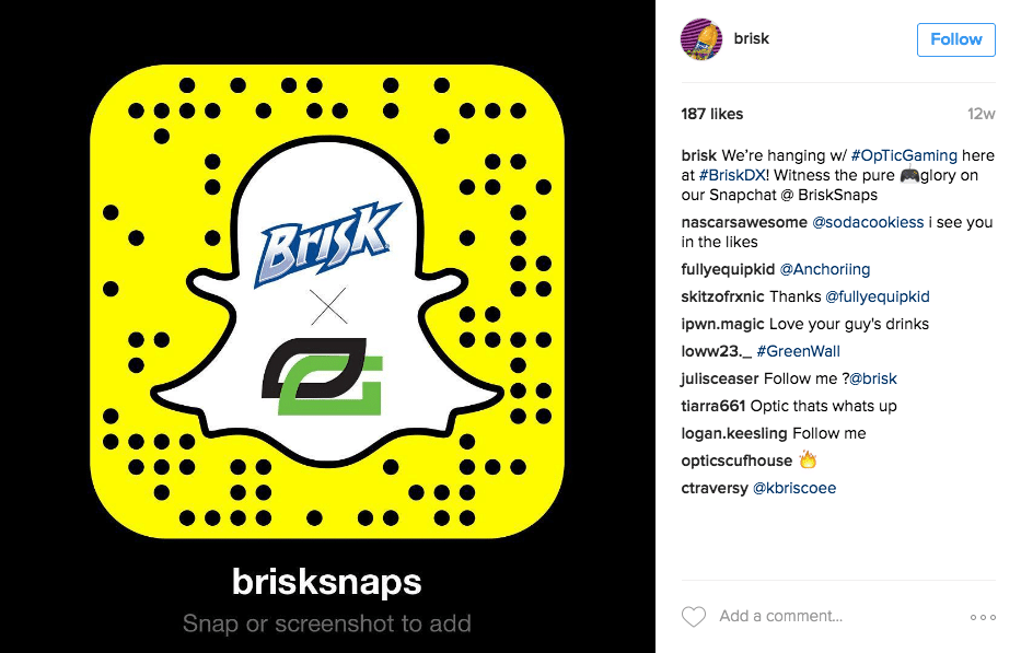 brisk caption example