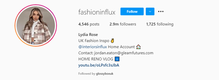 instagram handle for fashion influencers