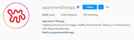 instagram handle to match branding