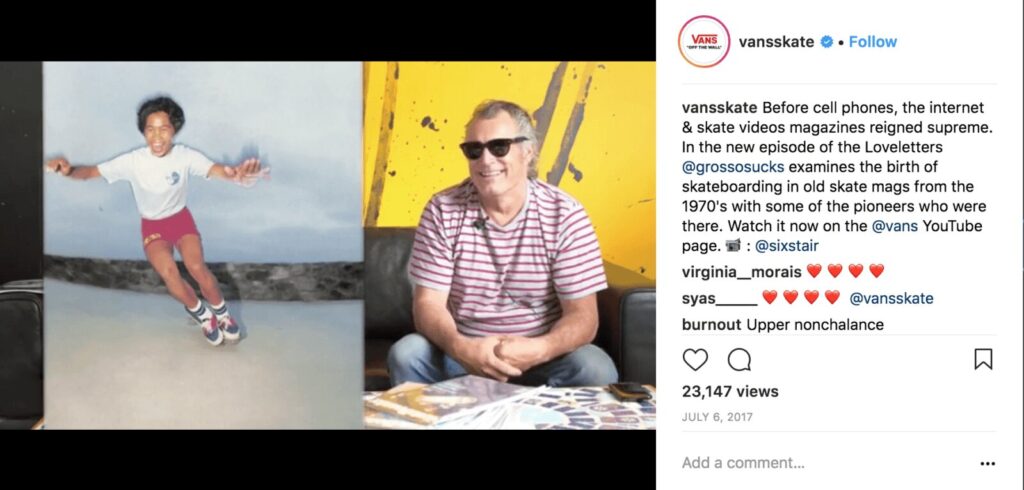 Instagram promotion post for strategy throwback post