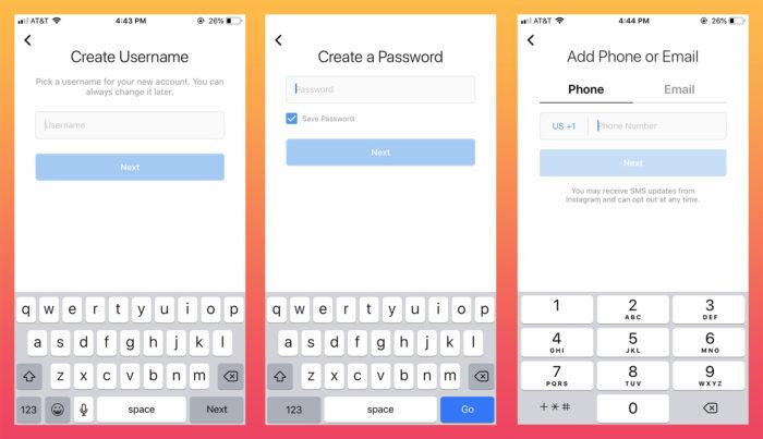 how to set up instagram account
