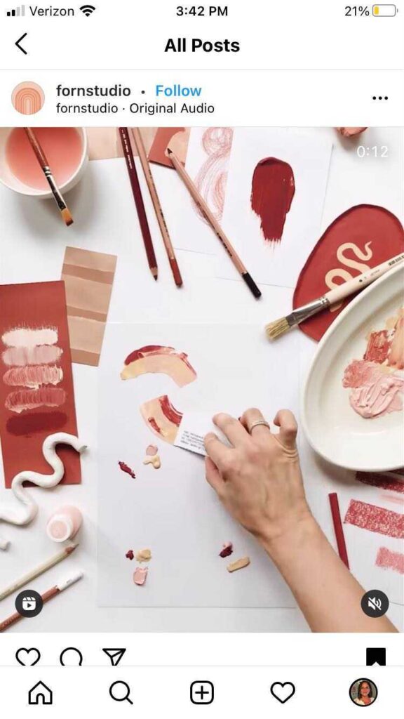 instagram for business - posting behind the scenes 