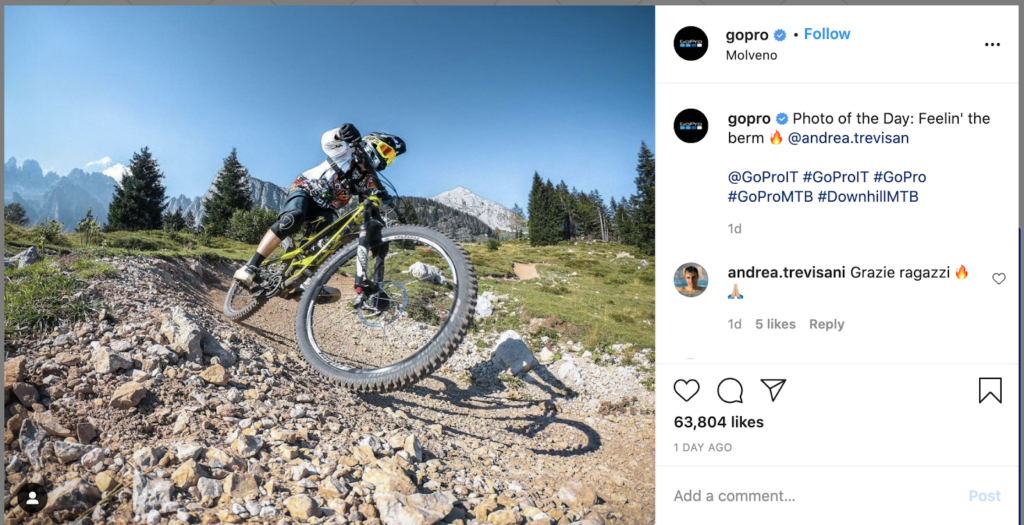 example of user-generated content by gopro