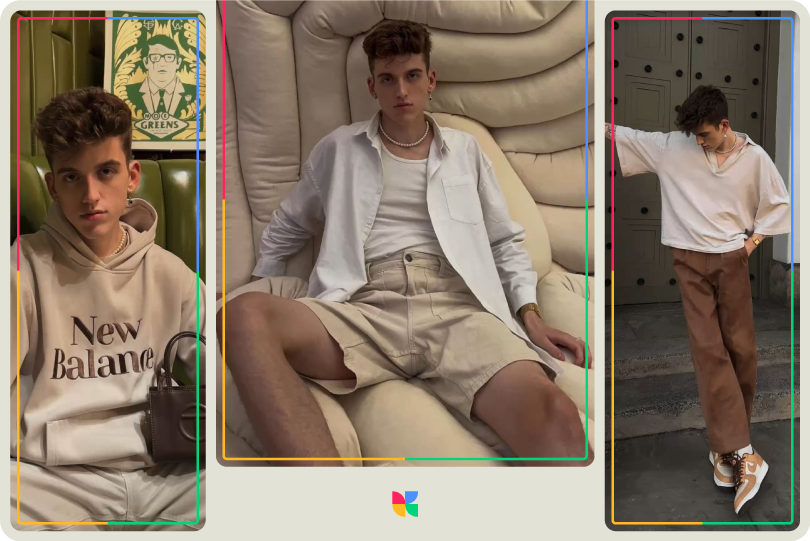 Minimalistic boy aesthetic brands like Calvin Klein and Jil Sander