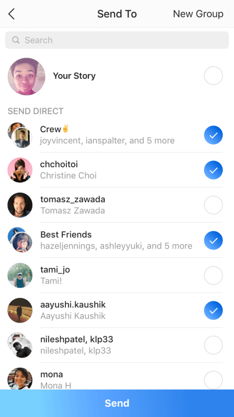 disappearing DMs on instagram screenshot