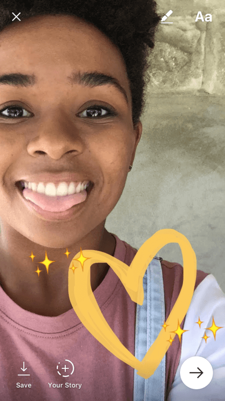 Instagram Live Video example