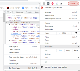 Developer tools posting on PC