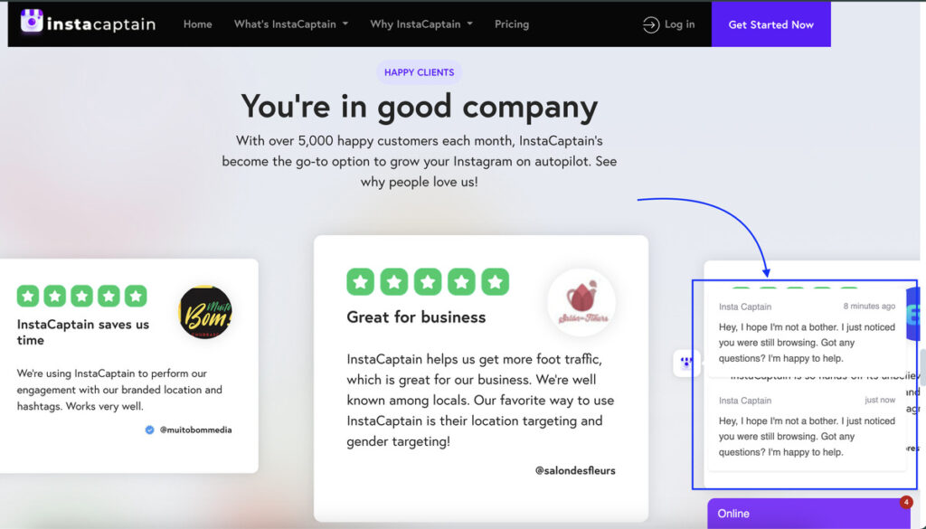 instacaptain reviews