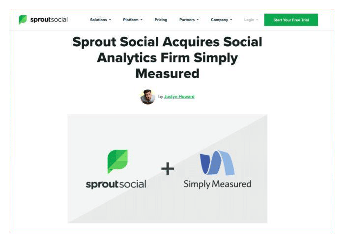 sprout social + Simply Measured Instagram App for Business