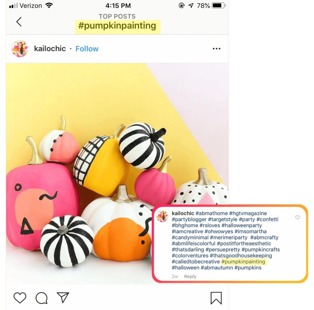 pumpkin painting hashtag
