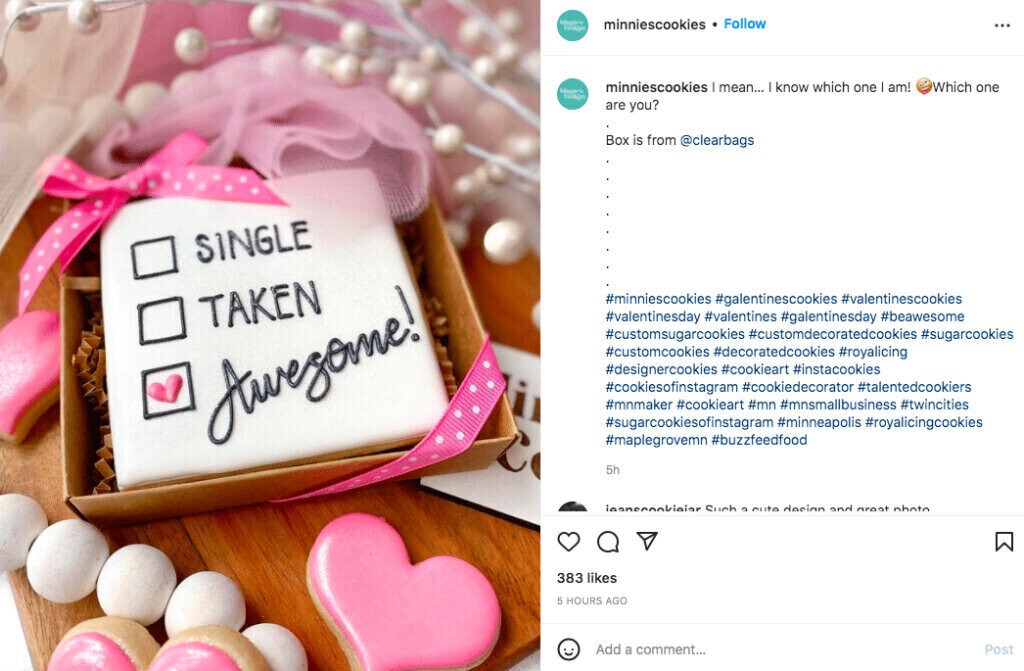 valentine's day awesome cookie