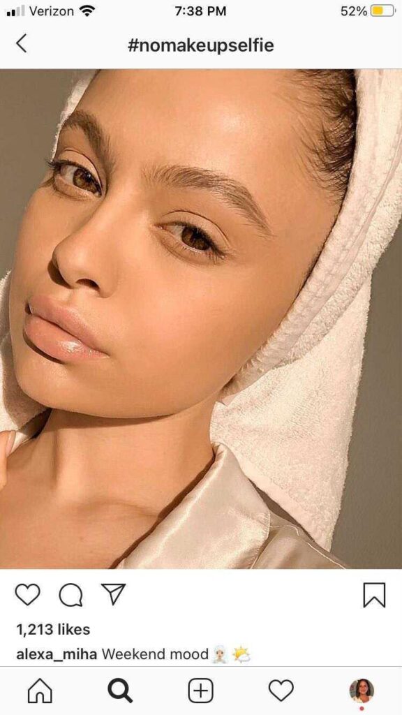 no make up Instagram captions for selfies