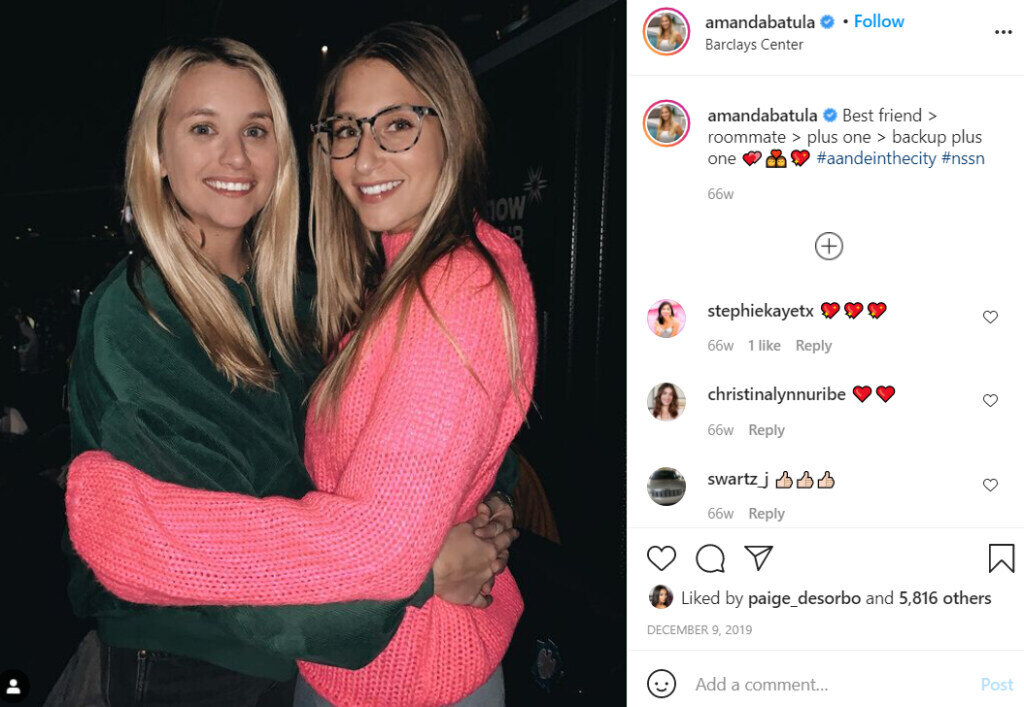 two female friends hugging