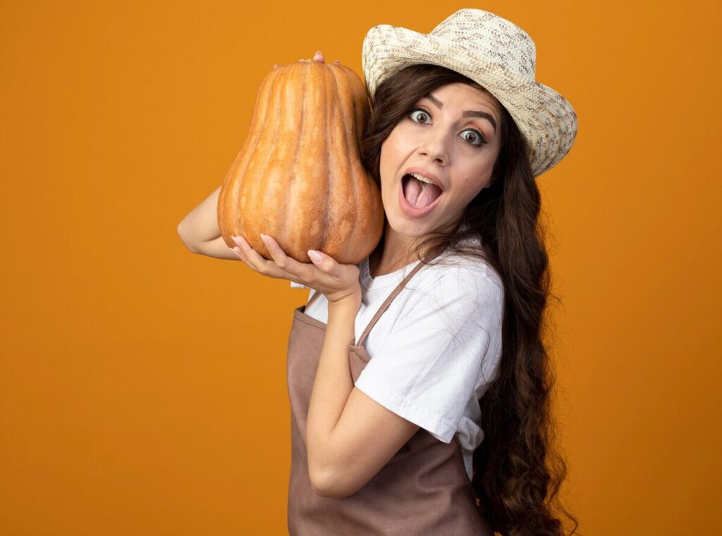 A woman doing a funny pose