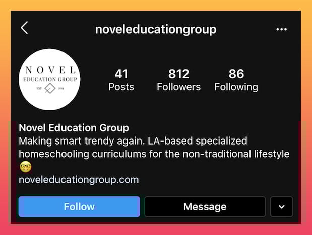 bio for educational profile on instagram