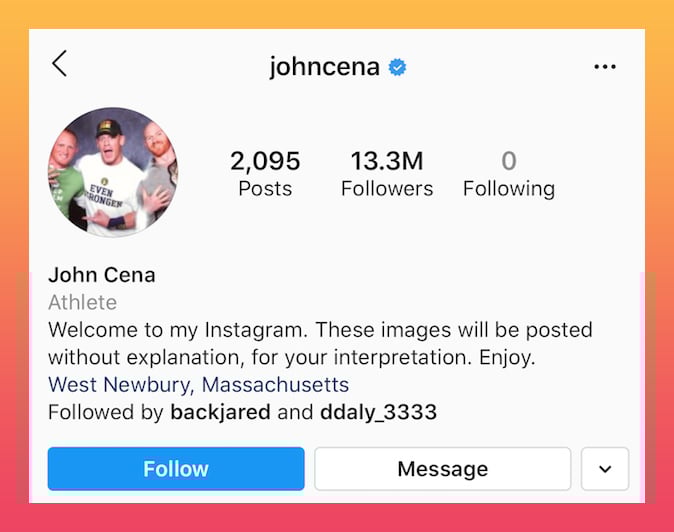 Instagram bio for men example 