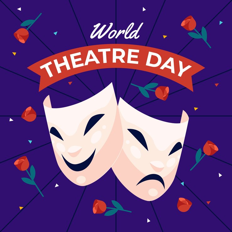 march 27 world theatre day illiustration