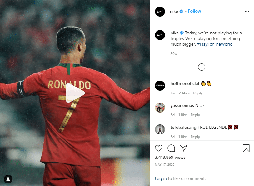 Instagram post from Nike