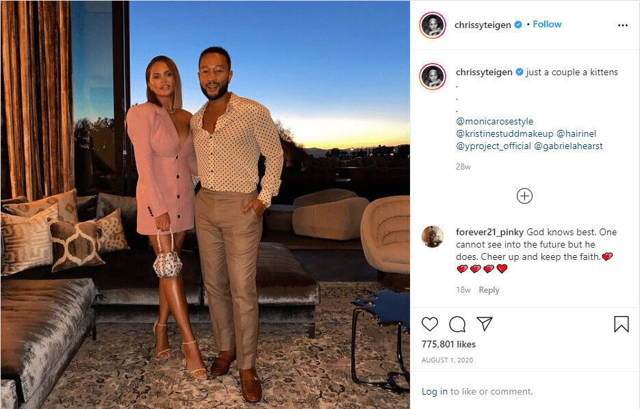 chrissy teigen Ig post