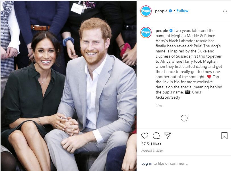 Instagram post from people tabloid