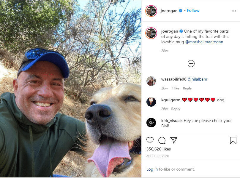 joe rogan instagram post