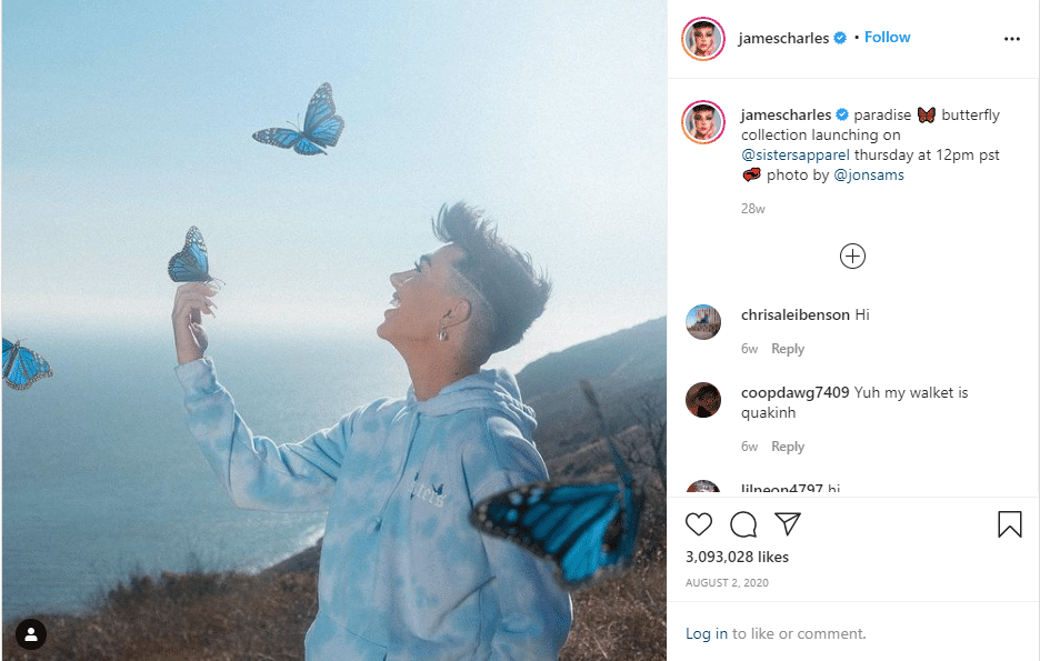 Internet personality james charles 