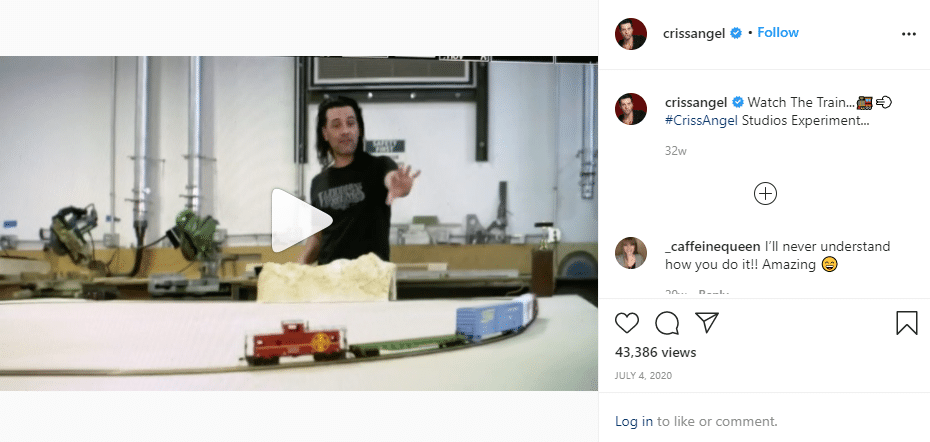 criss angel Ig video screenshot