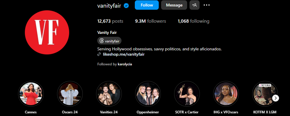 vanityfair highlight cover