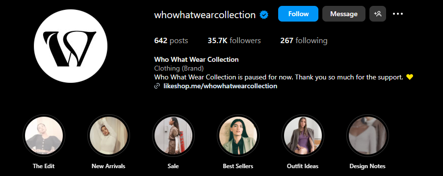 Who What Wear Collection